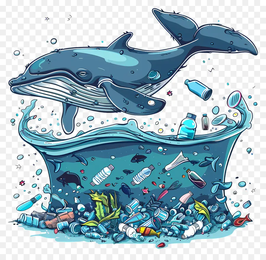 Pollution Des Baleines Et Des Océans，Baleine PNG