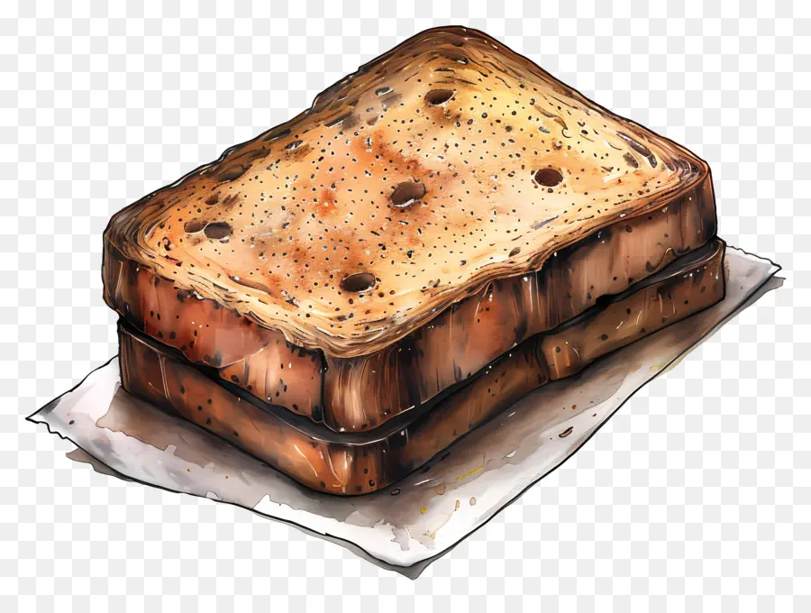 Pain Grille，Toast PNG