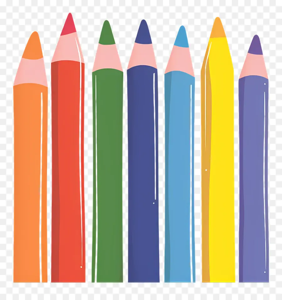 Crayons De Couleur，Dessin PNG