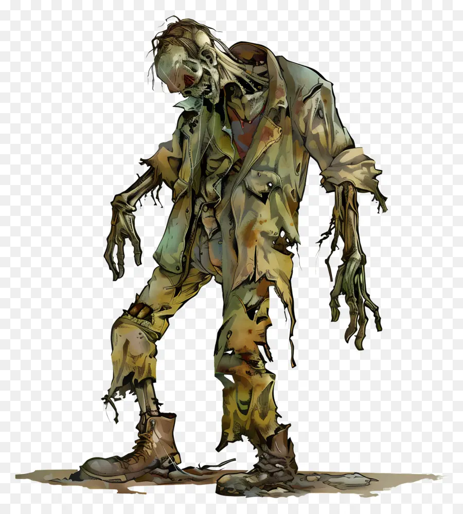 Zombie Effrayant，Zombie PNG