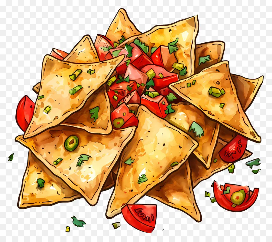 Nachos，Les Chips De Maïs PNG