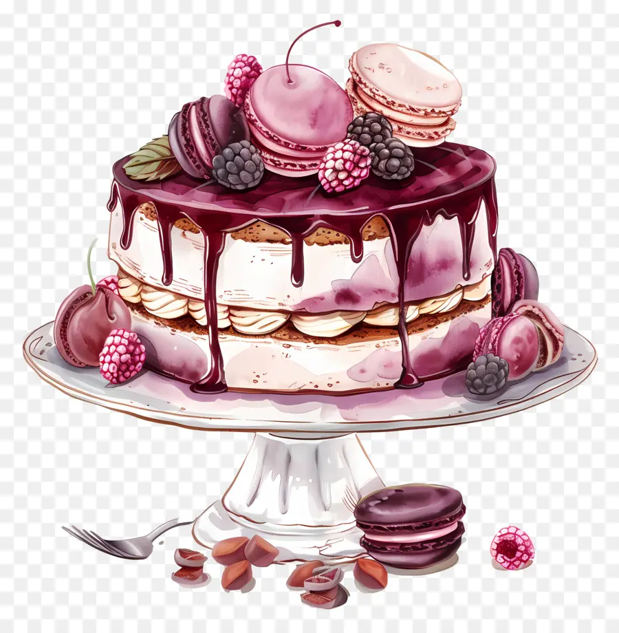 Gâteau De Paradis Macaron，Gâteau PNG