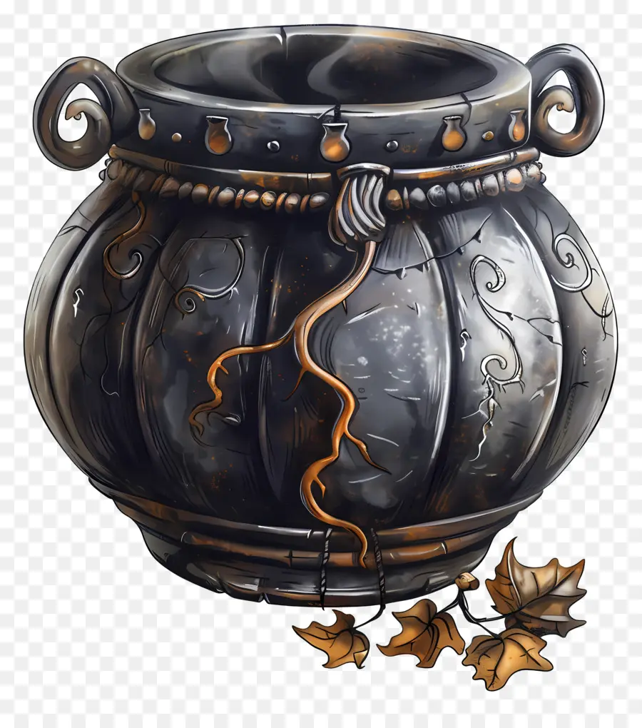 Halloween Chaudron，Noir Chaudron PNG