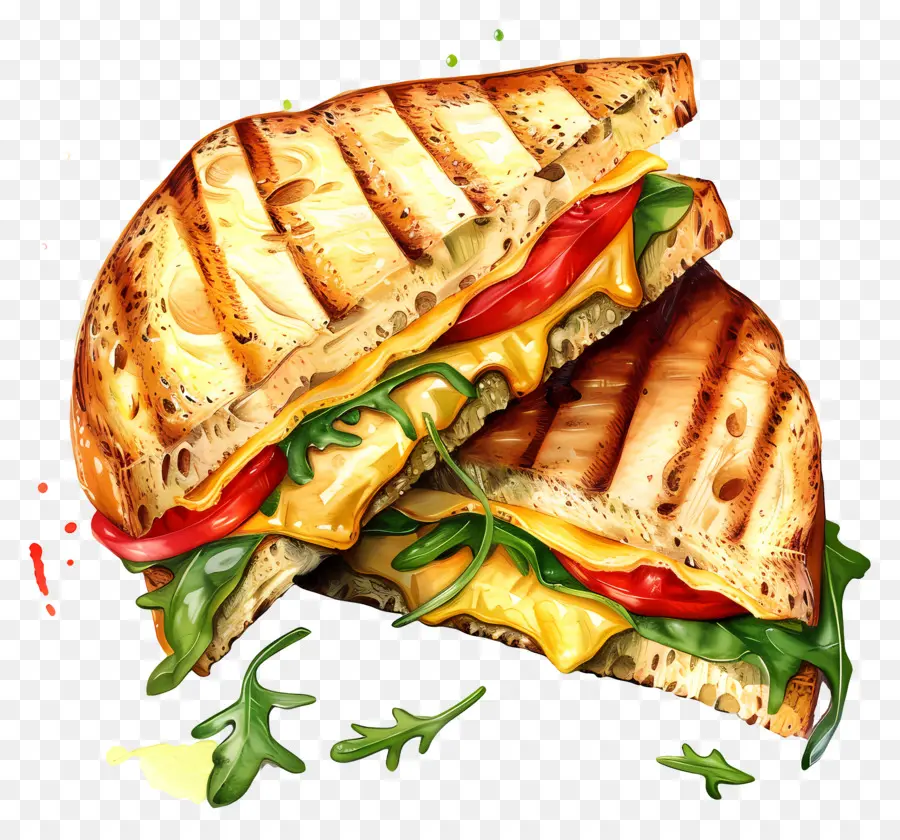 Panini De Fromage，Sandwich PNG