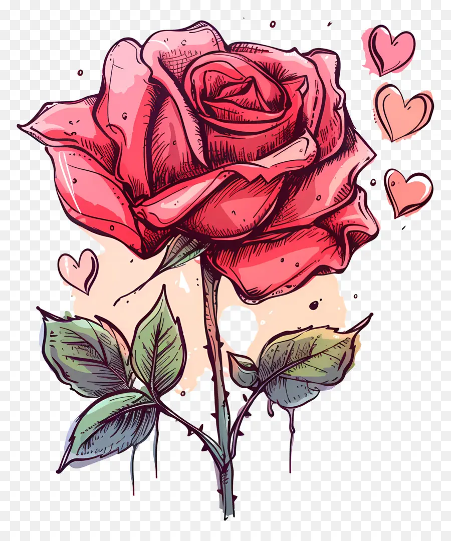 Rose，Rose Rouge PNG