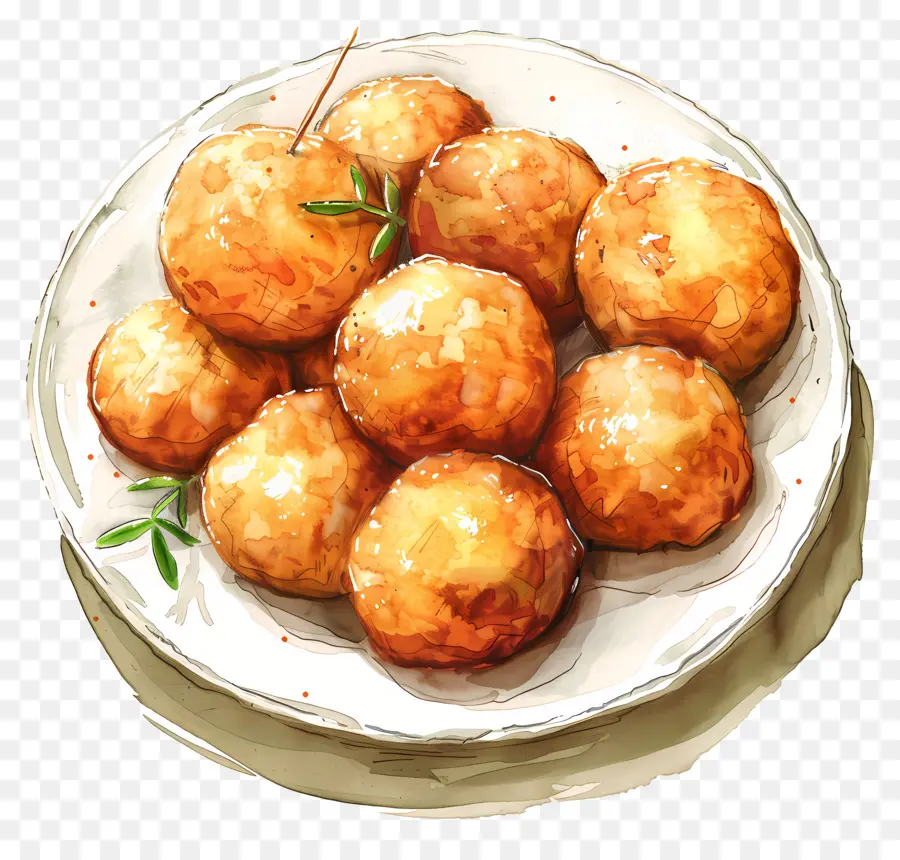 Boules De Pommes De Terre，Pommes De Terre Sautées PNG