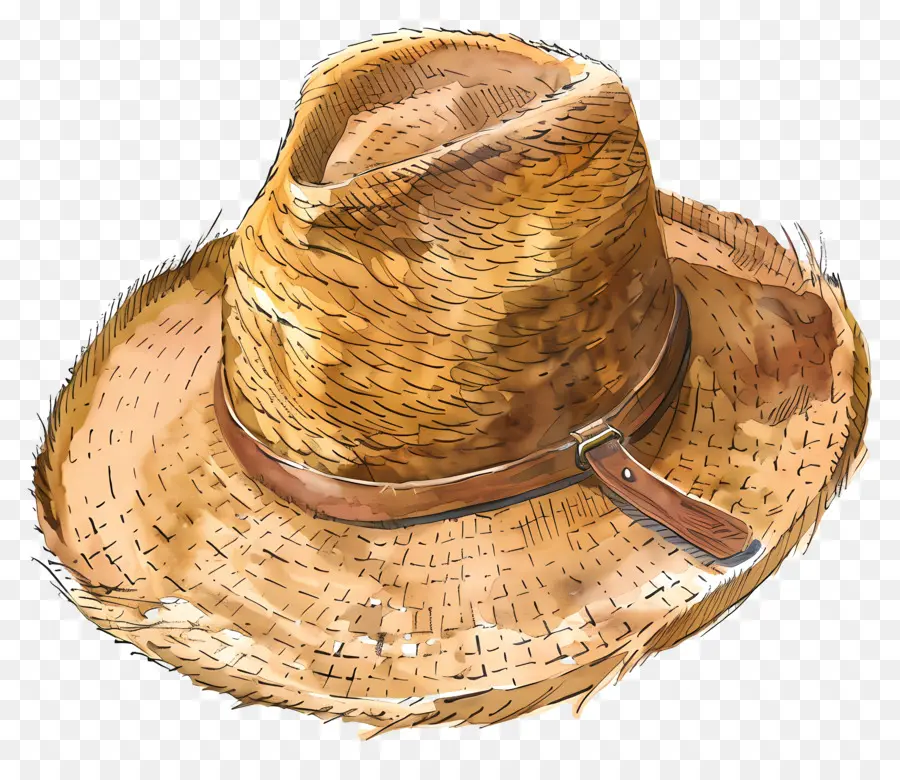 Chapeau De Paille，Chapeau à Bord Large PNG