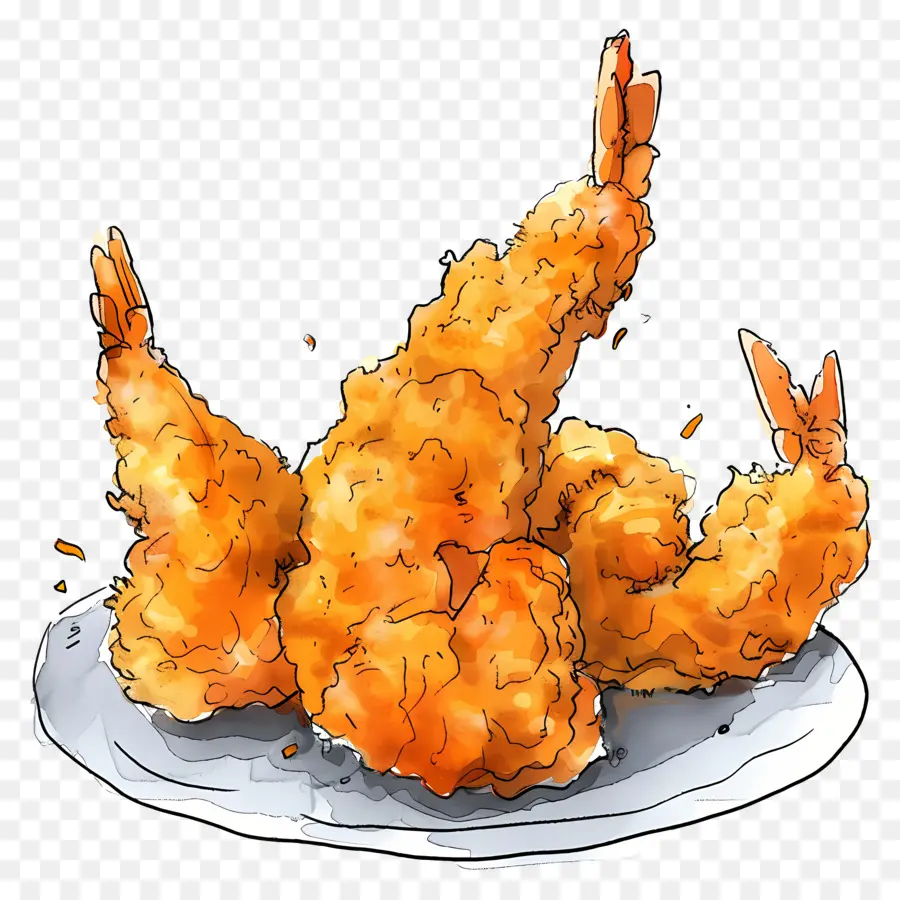 Tempura，Poulet Frit PNG