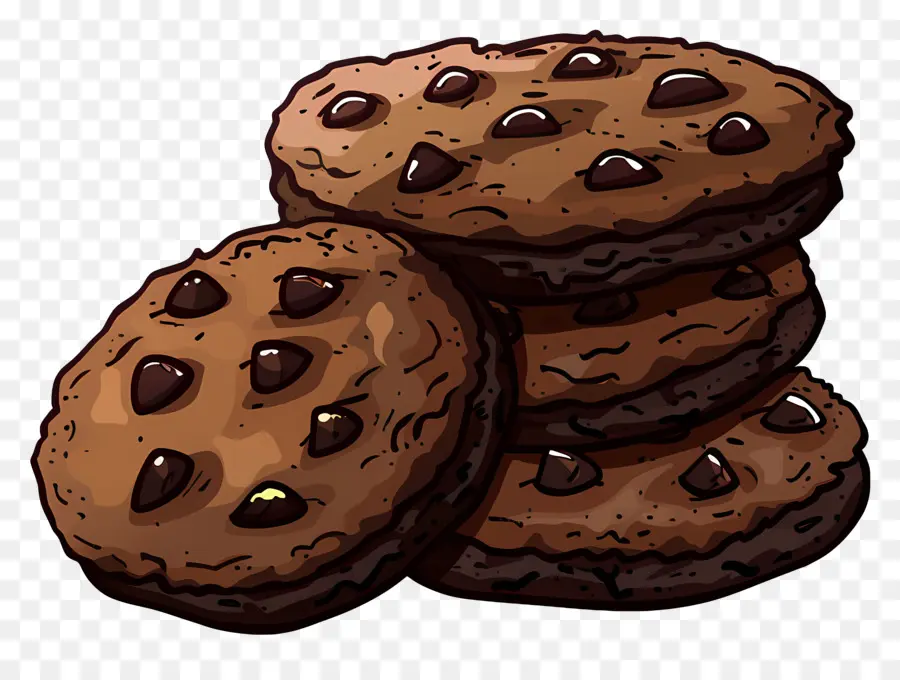 Biscuits Au Chocolat，Cookies Aux Pépites De Chocolat PNG