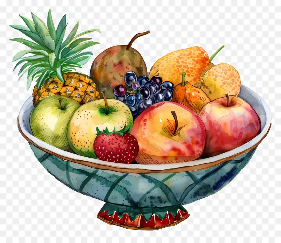 Bol De Fruits，Still Life Peinture PNG