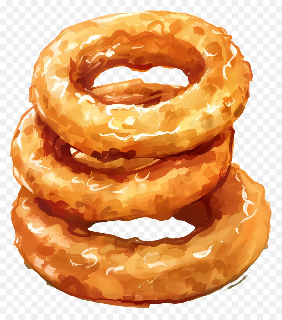 Les Anneaux D'oignon，Beignets Frits PNG