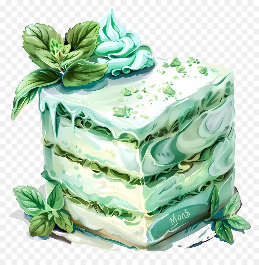 Gâteau Frais à La Menthe，Gâteau à La Menthe PNG