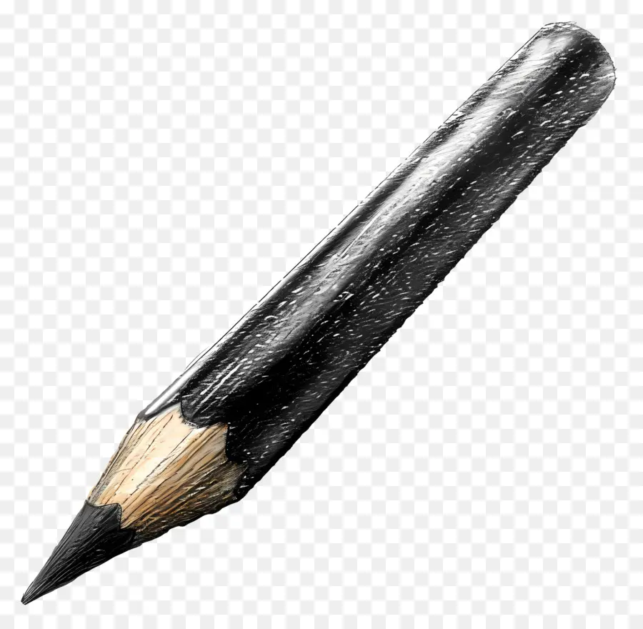 Crayon，Crayon Noir PNG