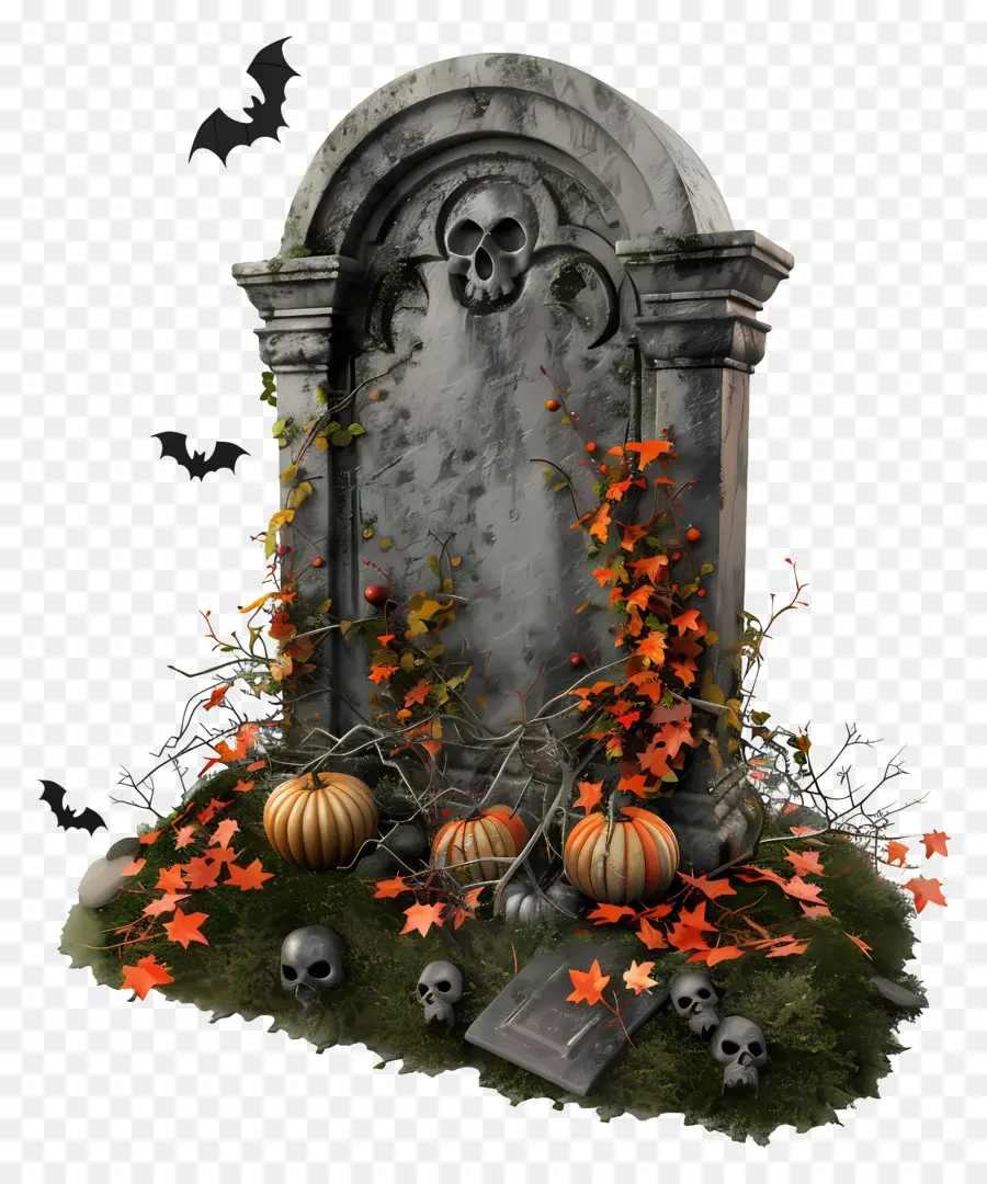 Pierre Tombale Halloween，Halloween PNG