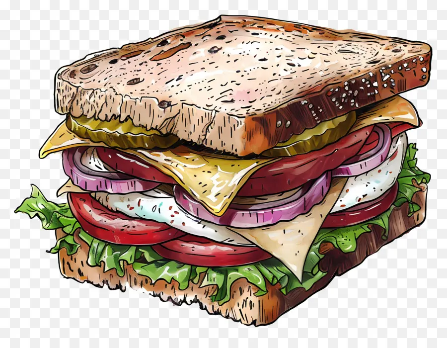 Sandwich，Laitue PNG