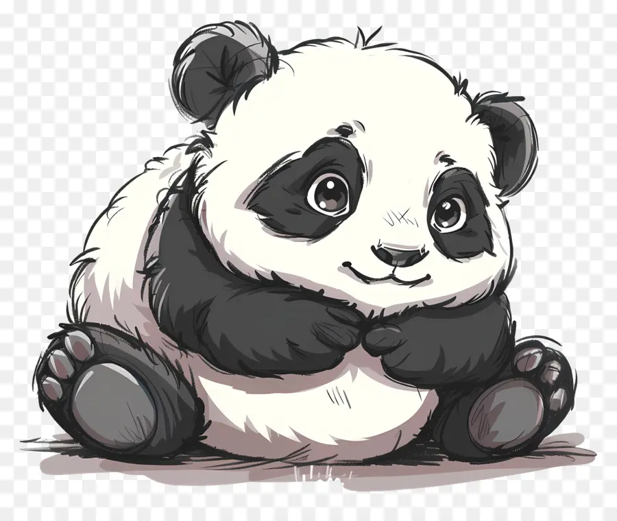 Panda Mignon，Dessin Animé De Panda PNG