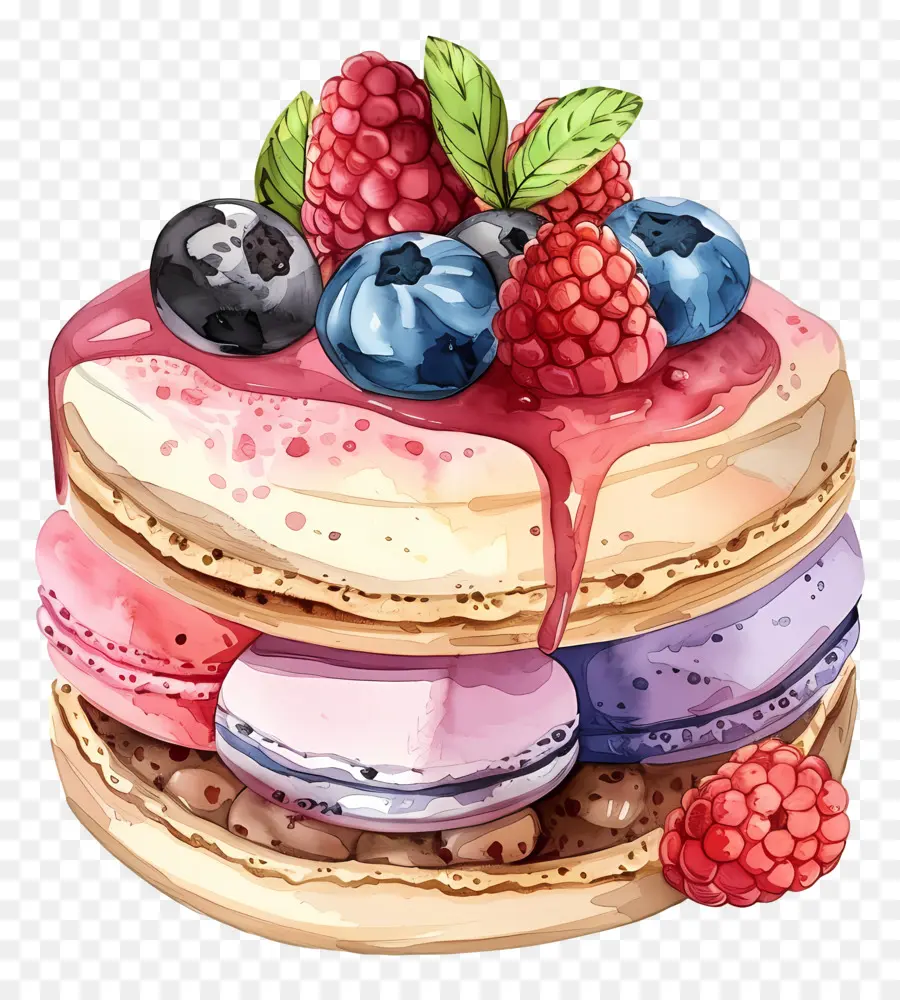 Gâteau De Paradis Macaron，Gâteau Au Chocolat PNG