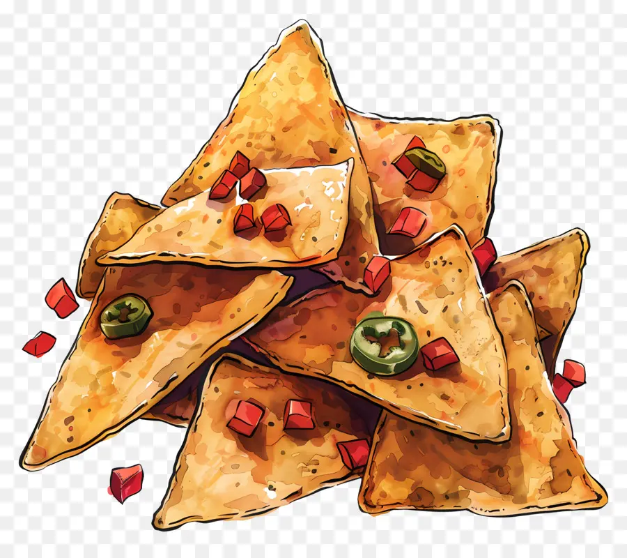 Nachos，Les Chips De Maïs PNG