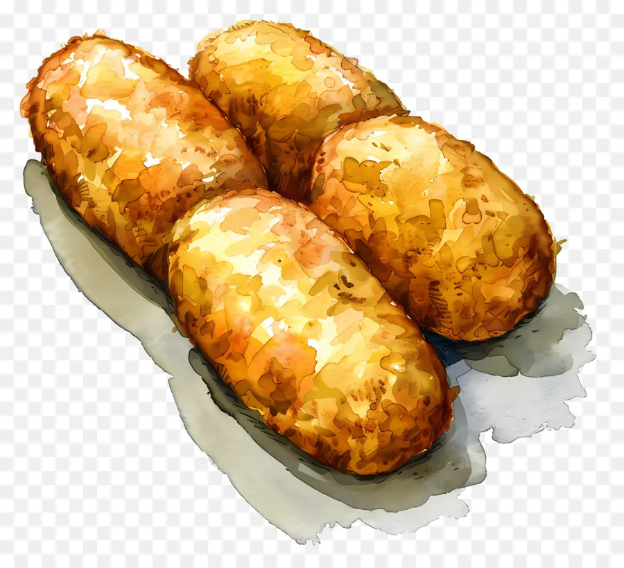 Croquettes，Pain Salé PNG