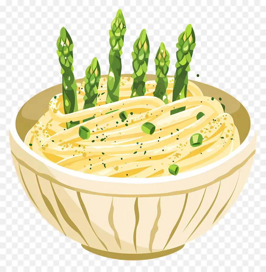 Les Pâtes Aux Asperges，Spaghetti PNG