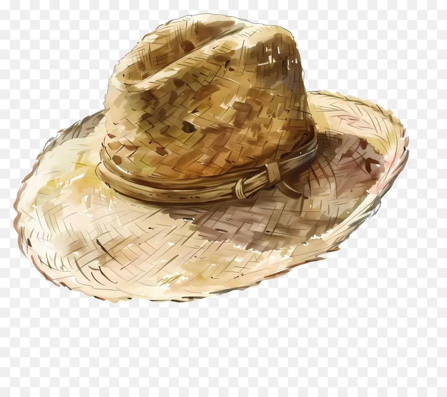 Chapeau De Paille，Peinture à L'aquarelle PNG