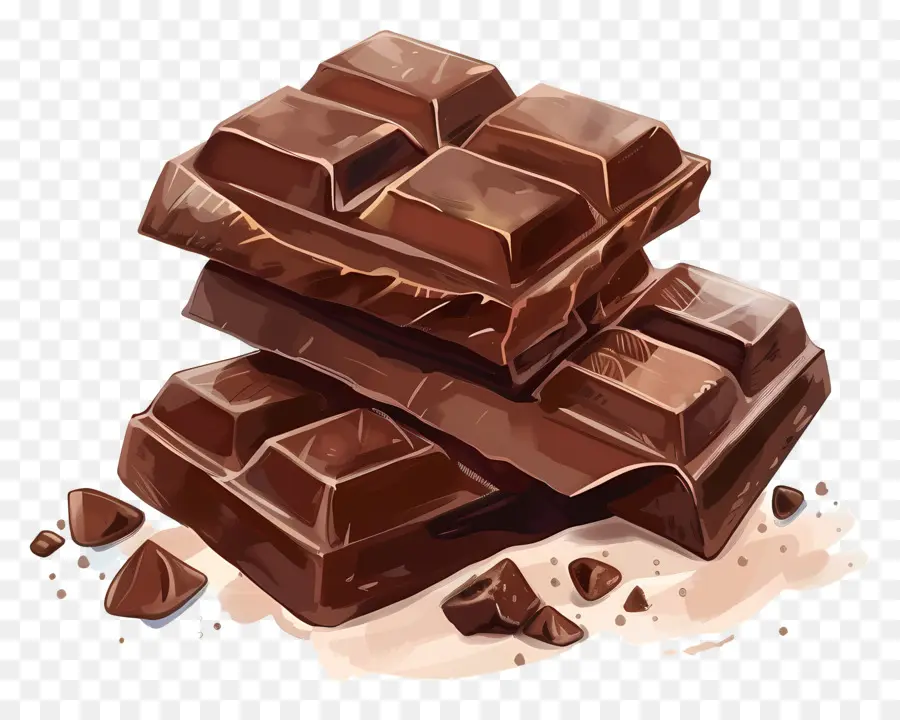 Chocolat Sans Farine，Les Barres De Chocolat PNG