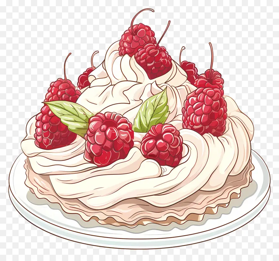 Gâteau Aux Framboises，Dessert PNG