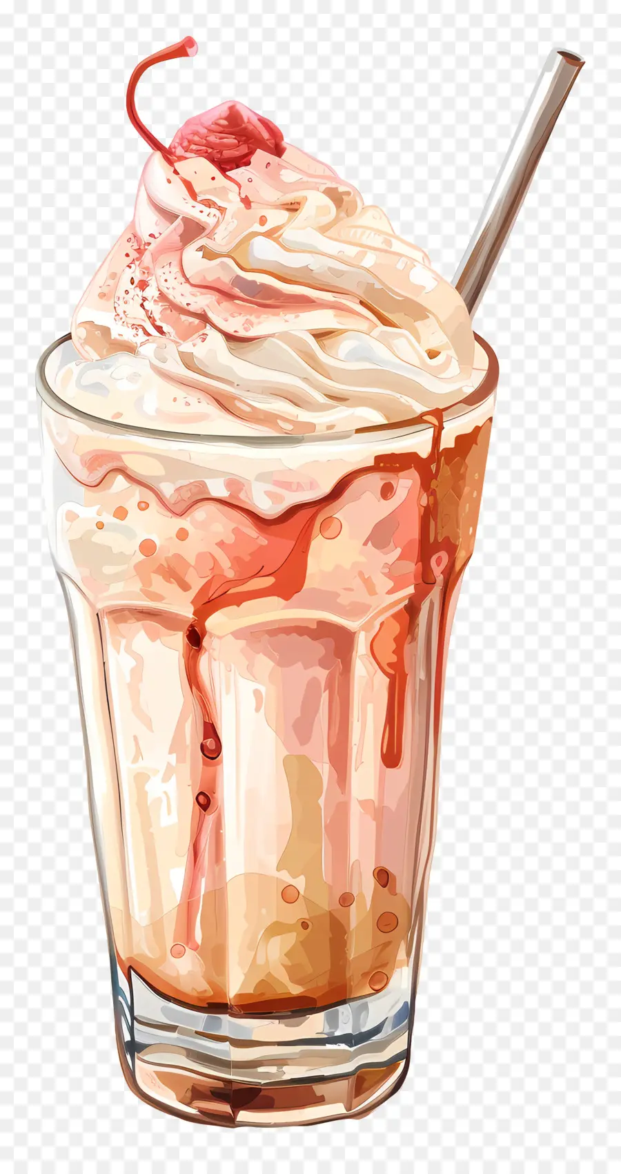 Flotteur à La Crème Glacée，Milk Shake PNG