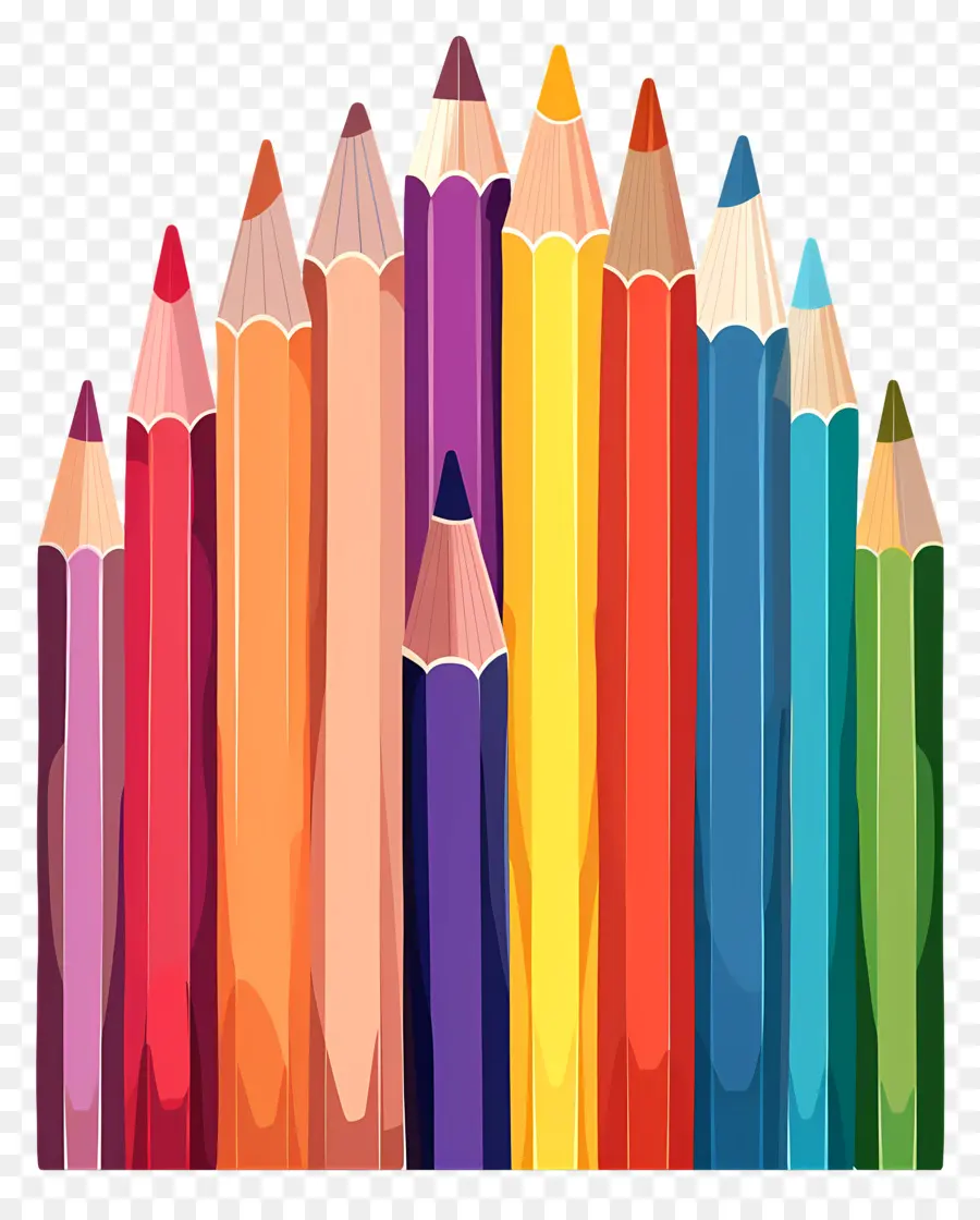 Crayons De Couleur，Des Fournitures D'art PNG