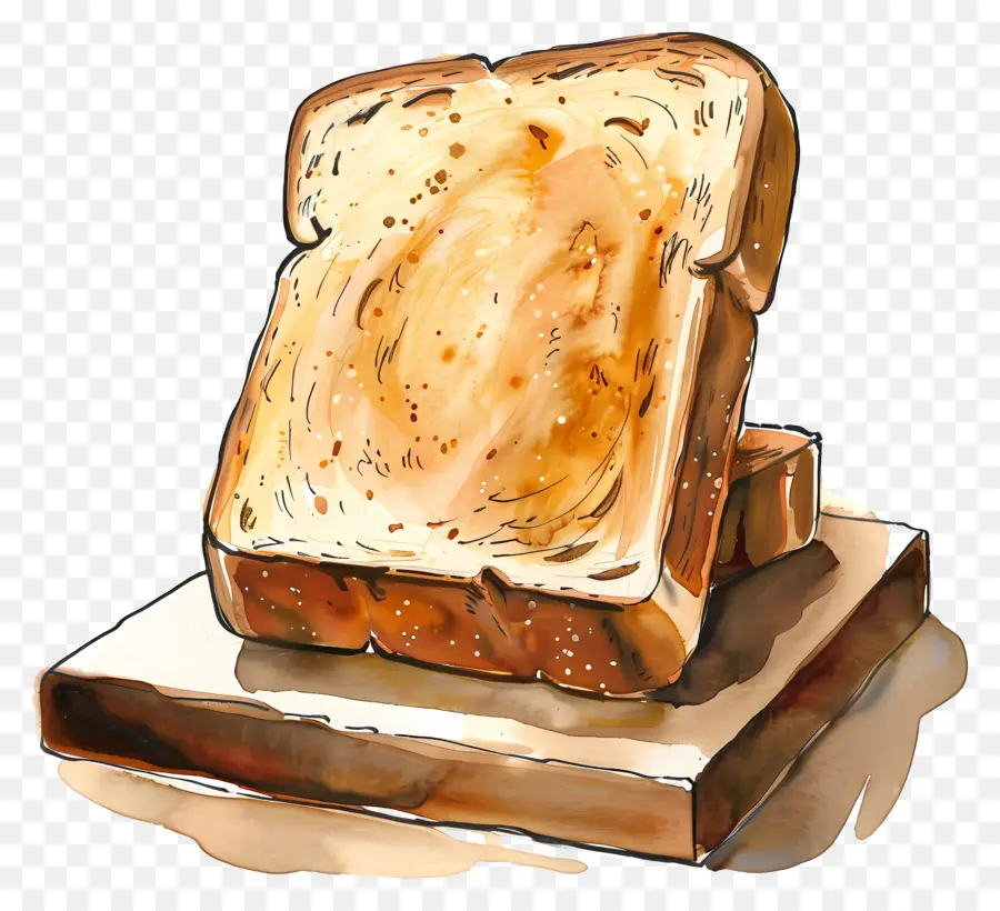 Pain Grille，Toast PNG