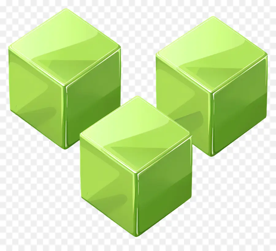 Boîte Verte，Cube Vert PNG