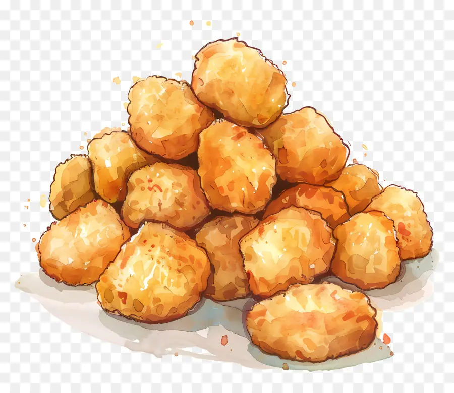 Les Pépites，Nuggets Frits PNG