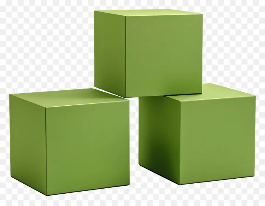 Boîte Verte，Cubes Verts PNG