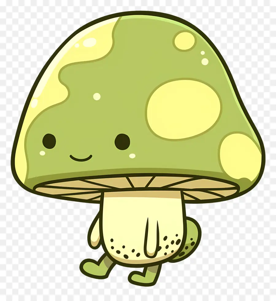 Dessin Animé De Champignons，Champignon Souriant PNG