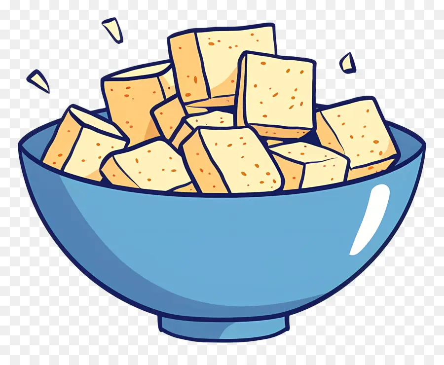 Cubes De Tofu，Bol PNG