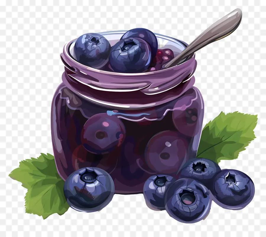 Confiture De Myrtilles，Pot PNG