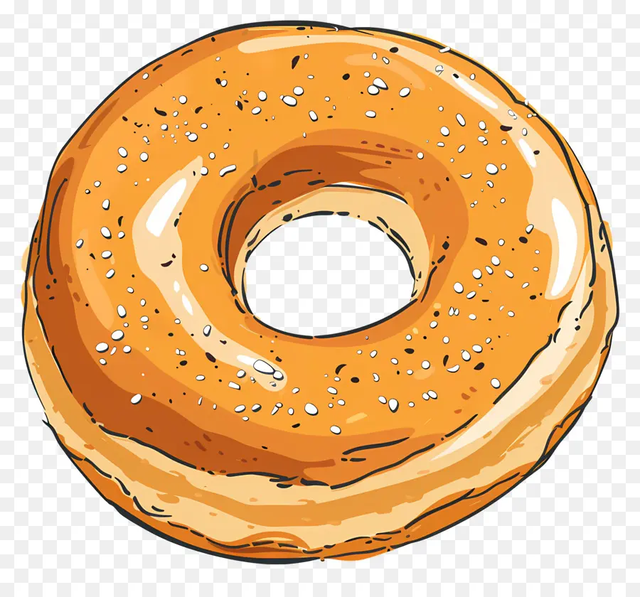 Bagel，Bagel De Dessin Animé PNG