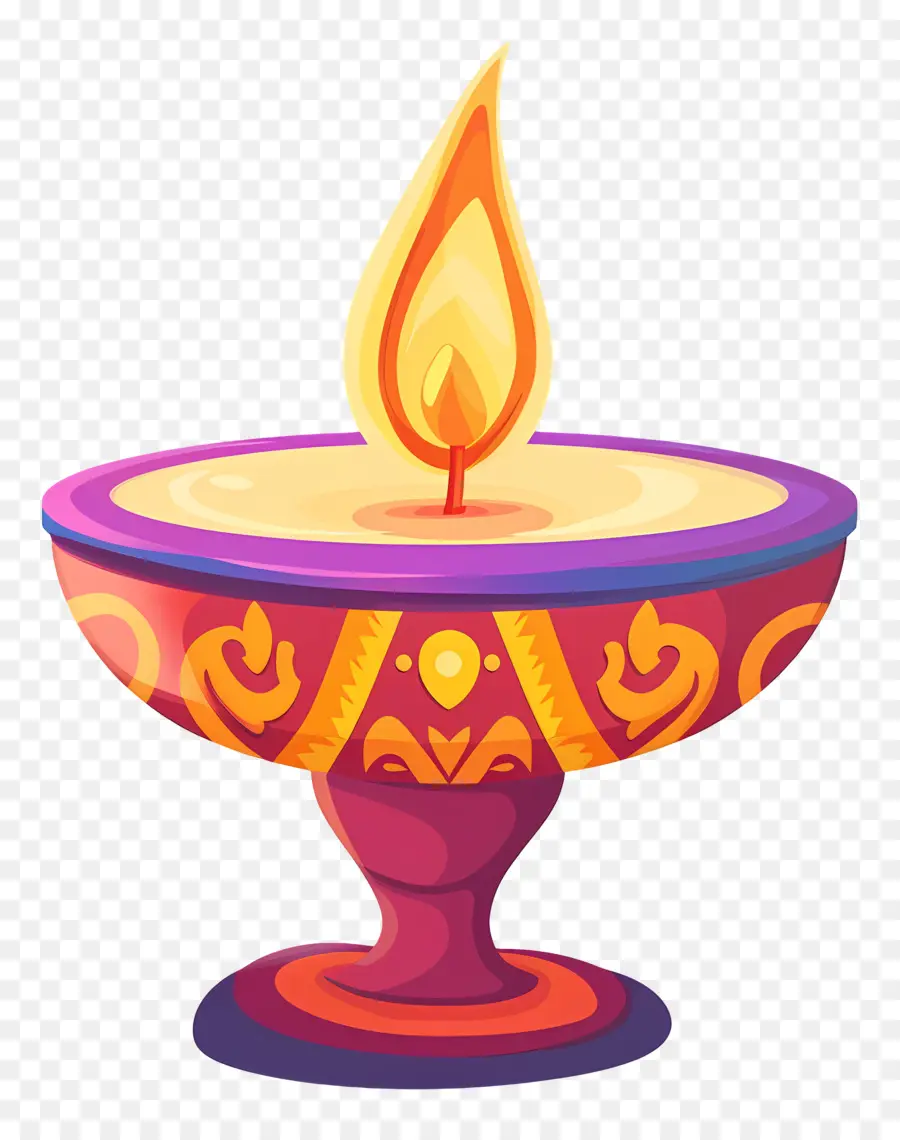 Diya Lampe，Bougie PNG