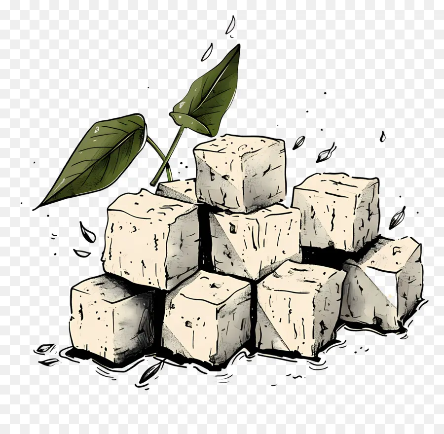 Cubes De Tofu，Tofu PNG