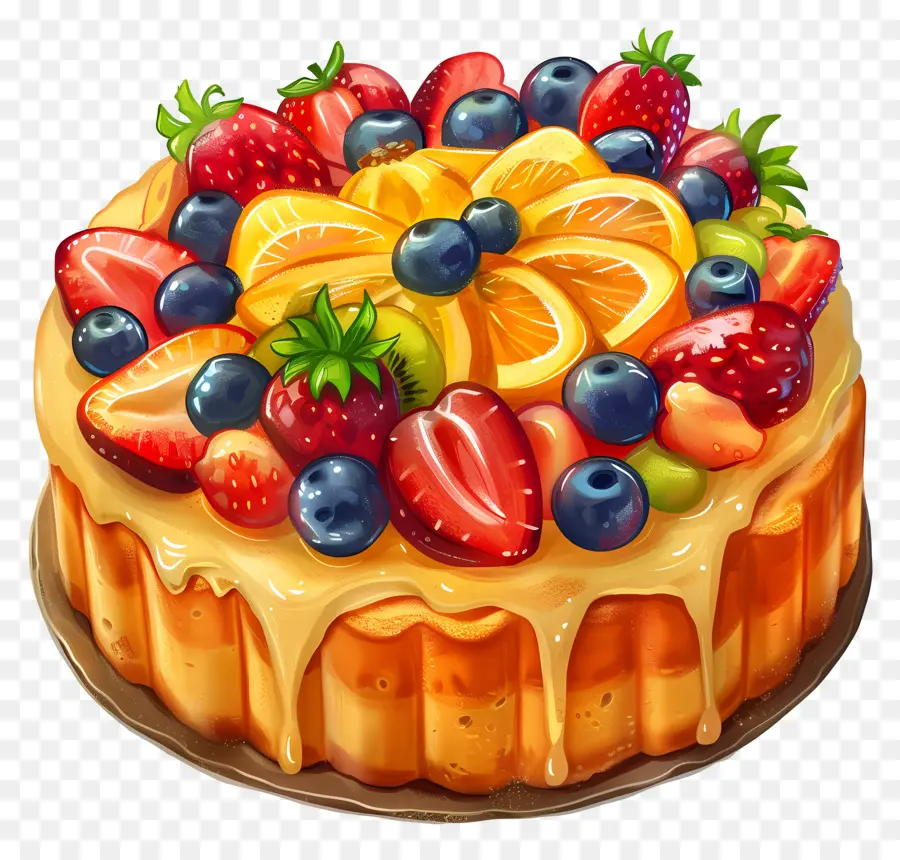 Tarte Aux Fruits，Dessert PNG