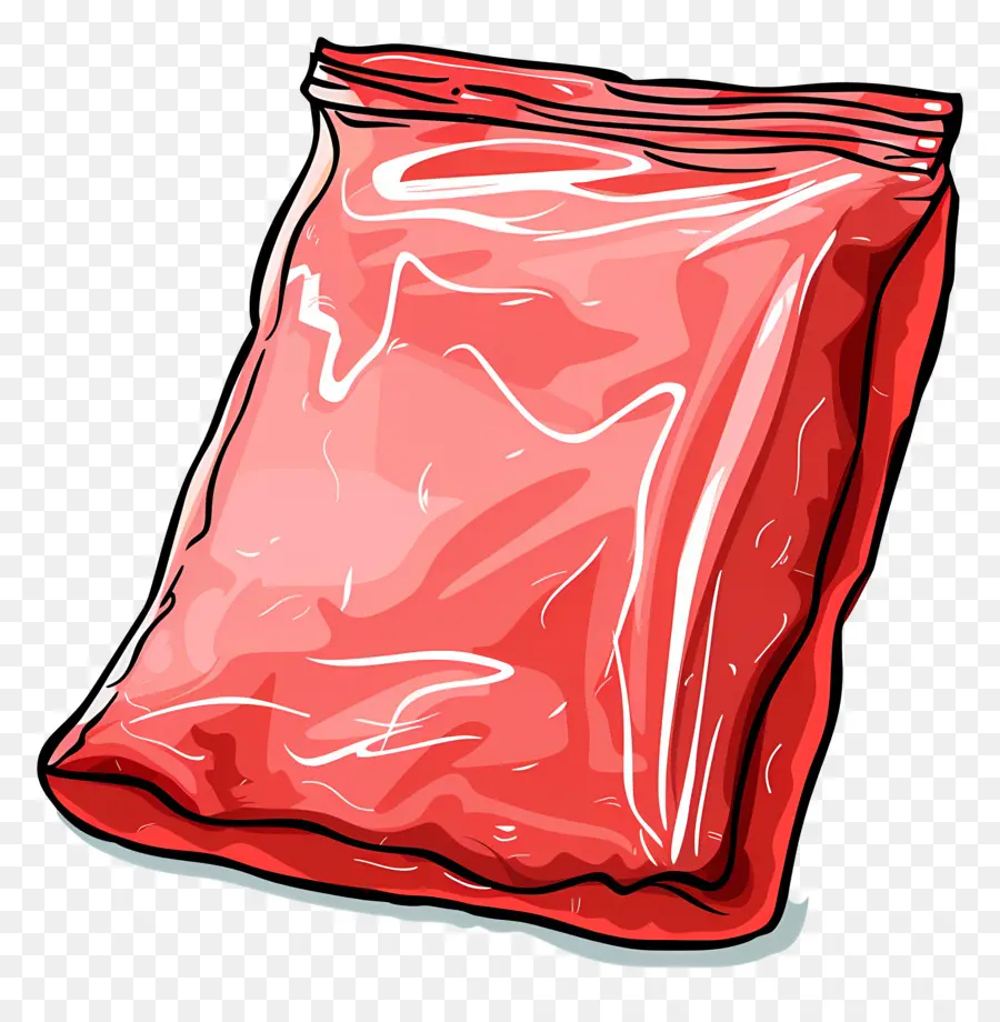 Sac En Plastique，Rouge PNG