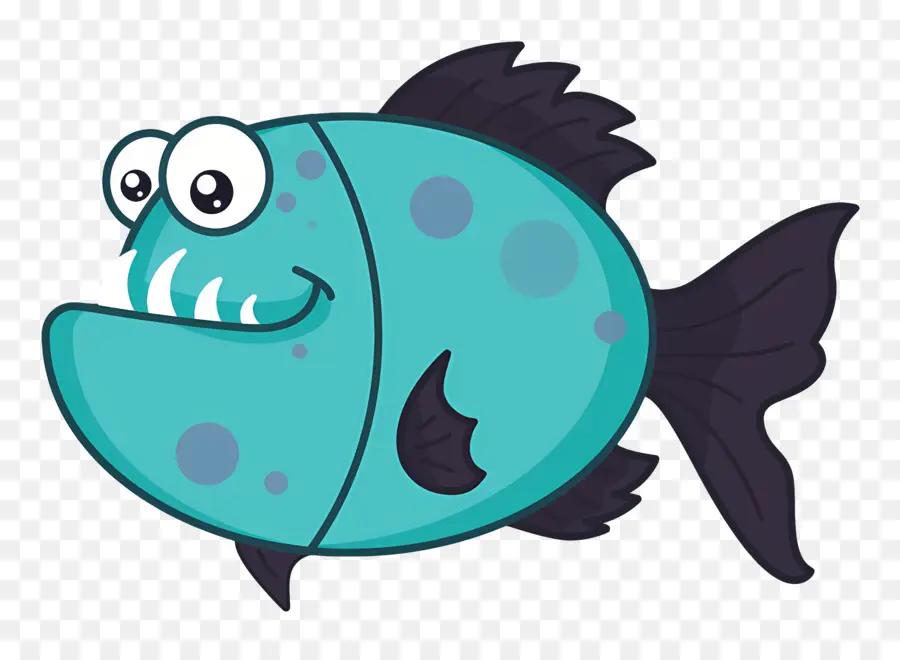 Pirahna，Poisson Bleu PNG