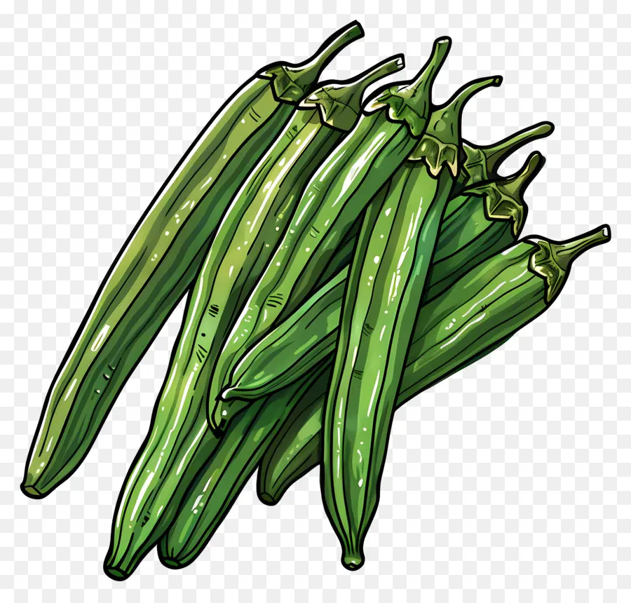 Gombo，Légumes PNG