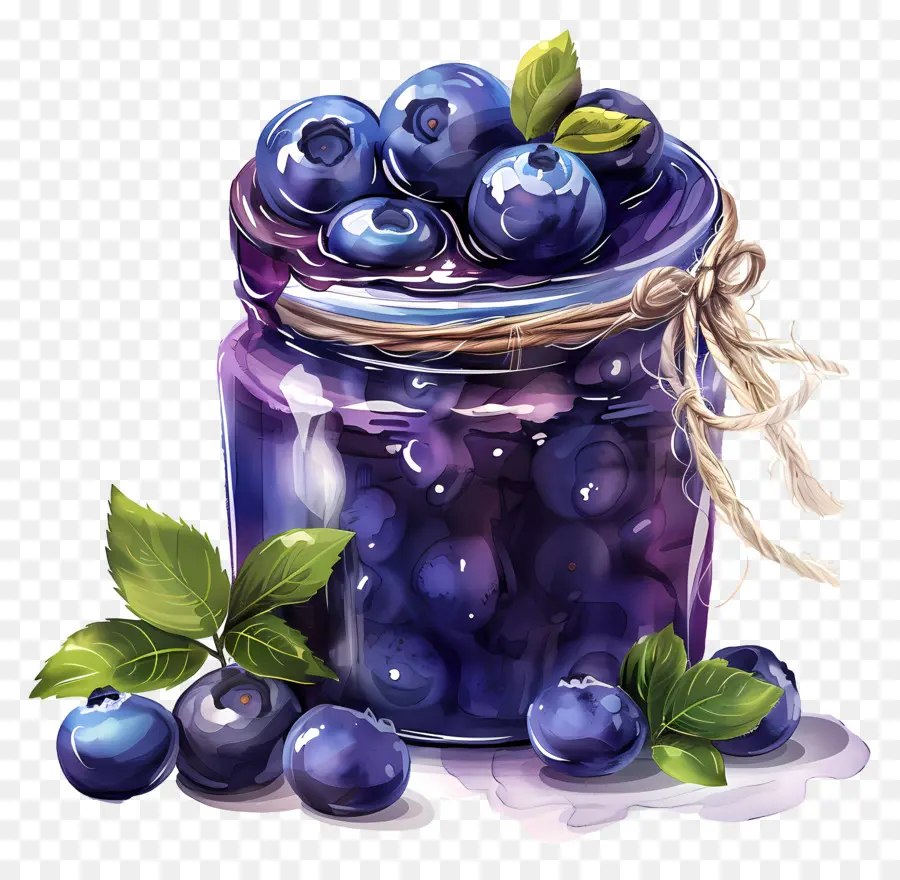 Confiture De Myrtilles，Pot PNG