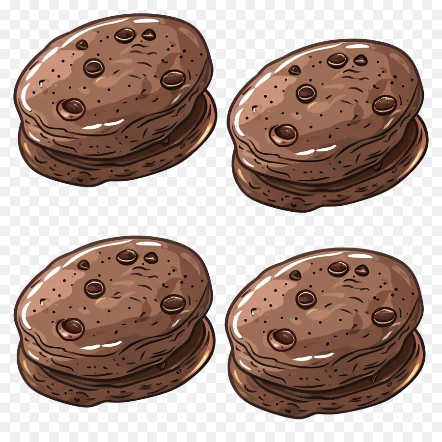 Biscuits Au Chocolat，Biscuit Aux Brisures De Chocolat PNG