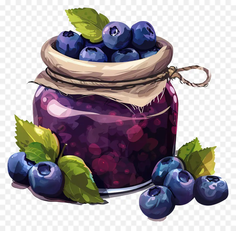 Confiture De Myrtilles，Pot PNG