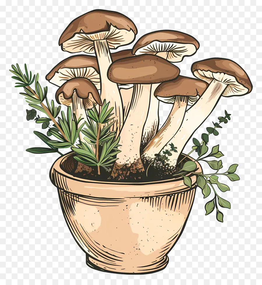 Champignons，Bol PNG