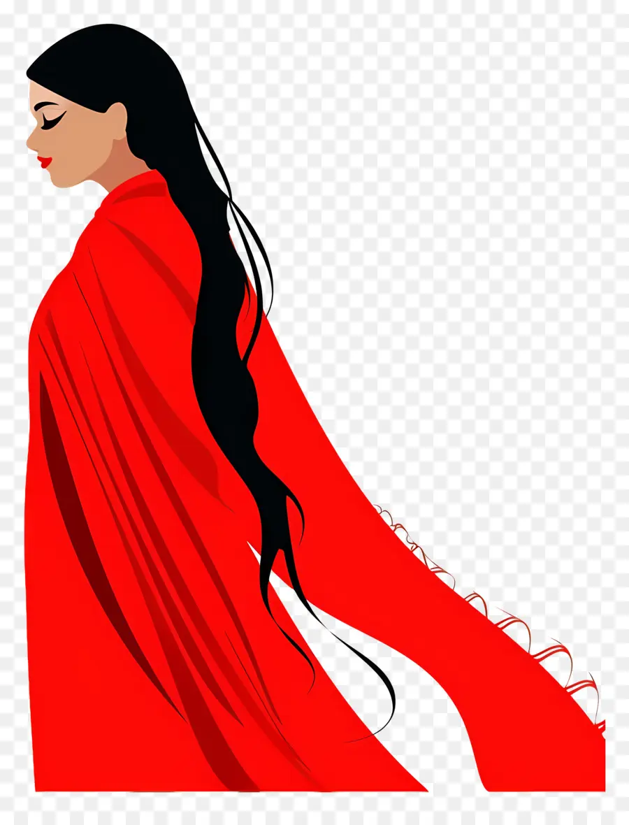 Femme En Rouge，Robe Rouge PNG