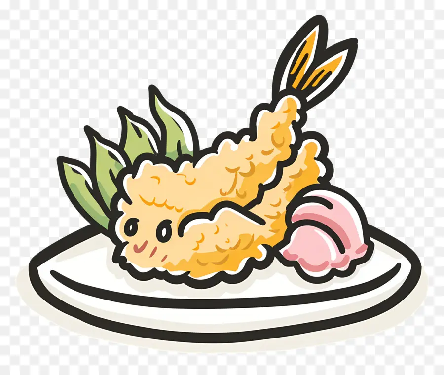 Tempura，Crevette PNG