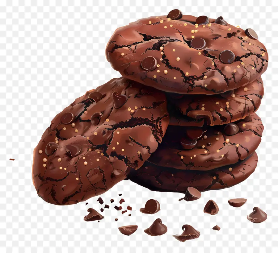 Biscuits Au Chocolat，Cookies Aux Pépites De Chocolat PNG